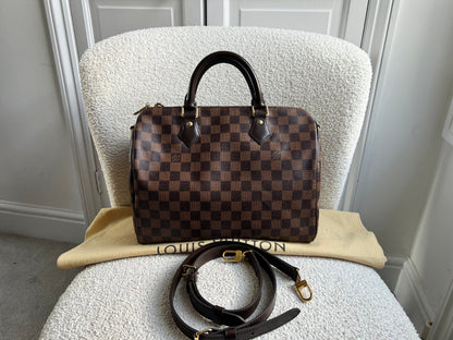 Louis Vuitton Speedy Bandouliere 30 Damier Ebene (RRP £1490)