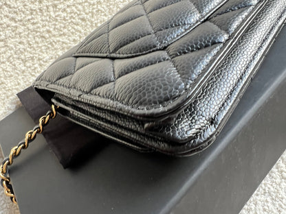 Chanel Black Caviar Wallet on Chain (RRP £2,930)