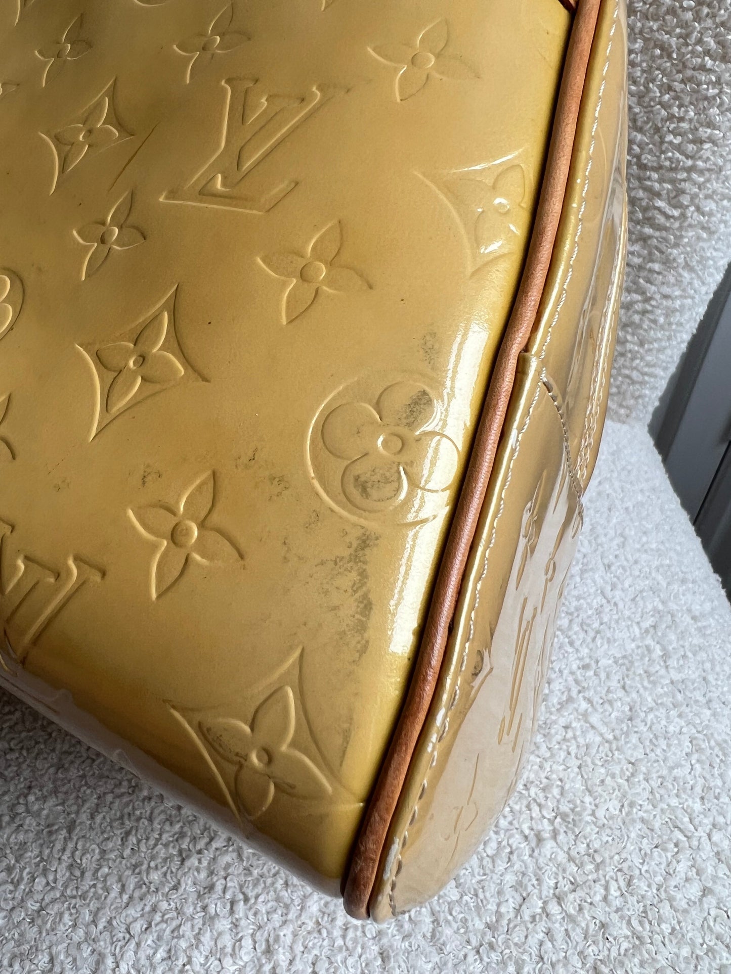 Louis Vuitton Tompkins Square Bag Pearl Monogram Vernis