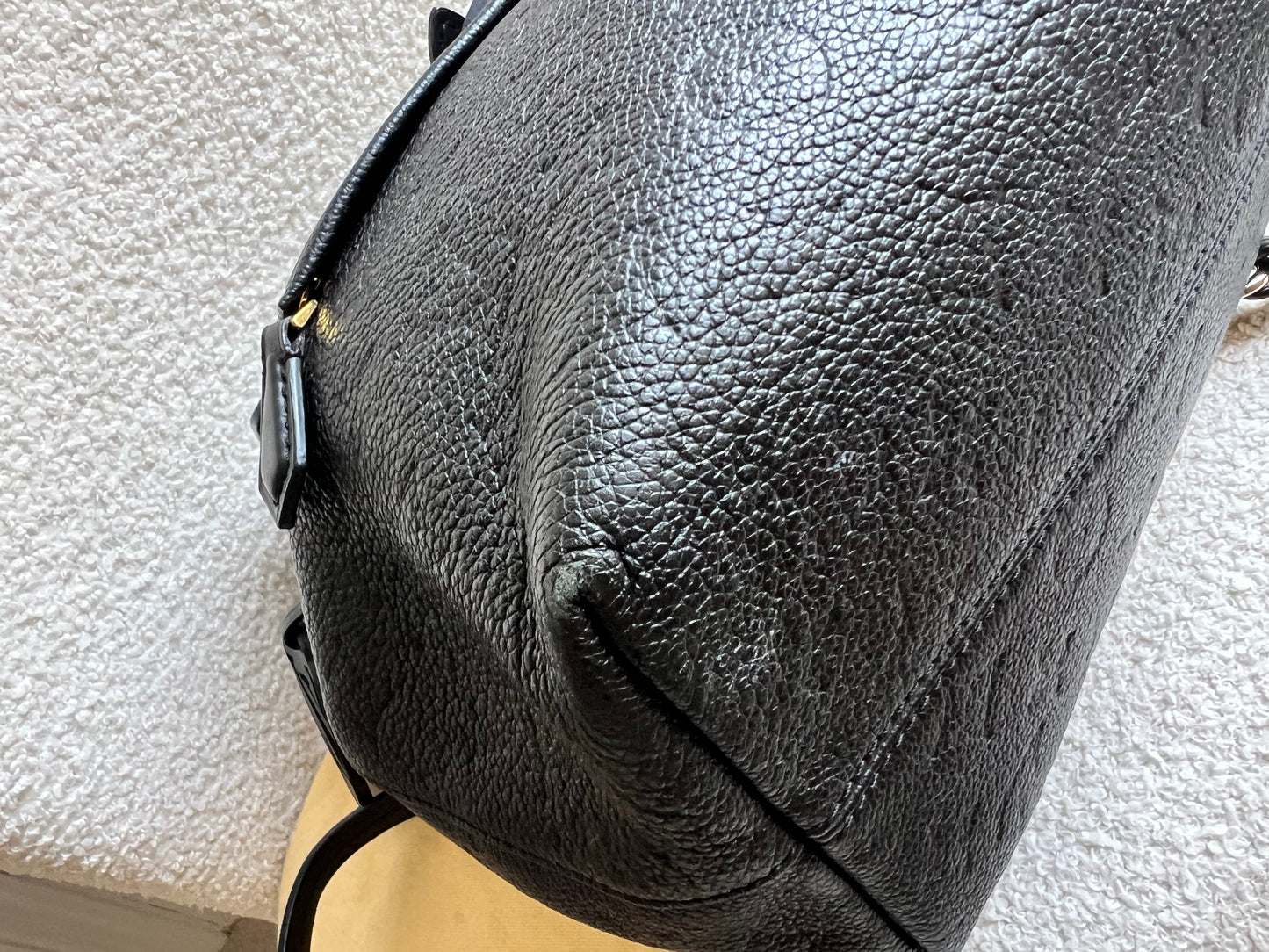 Louis Vuitton Montsouris Backpack Black Empreinte