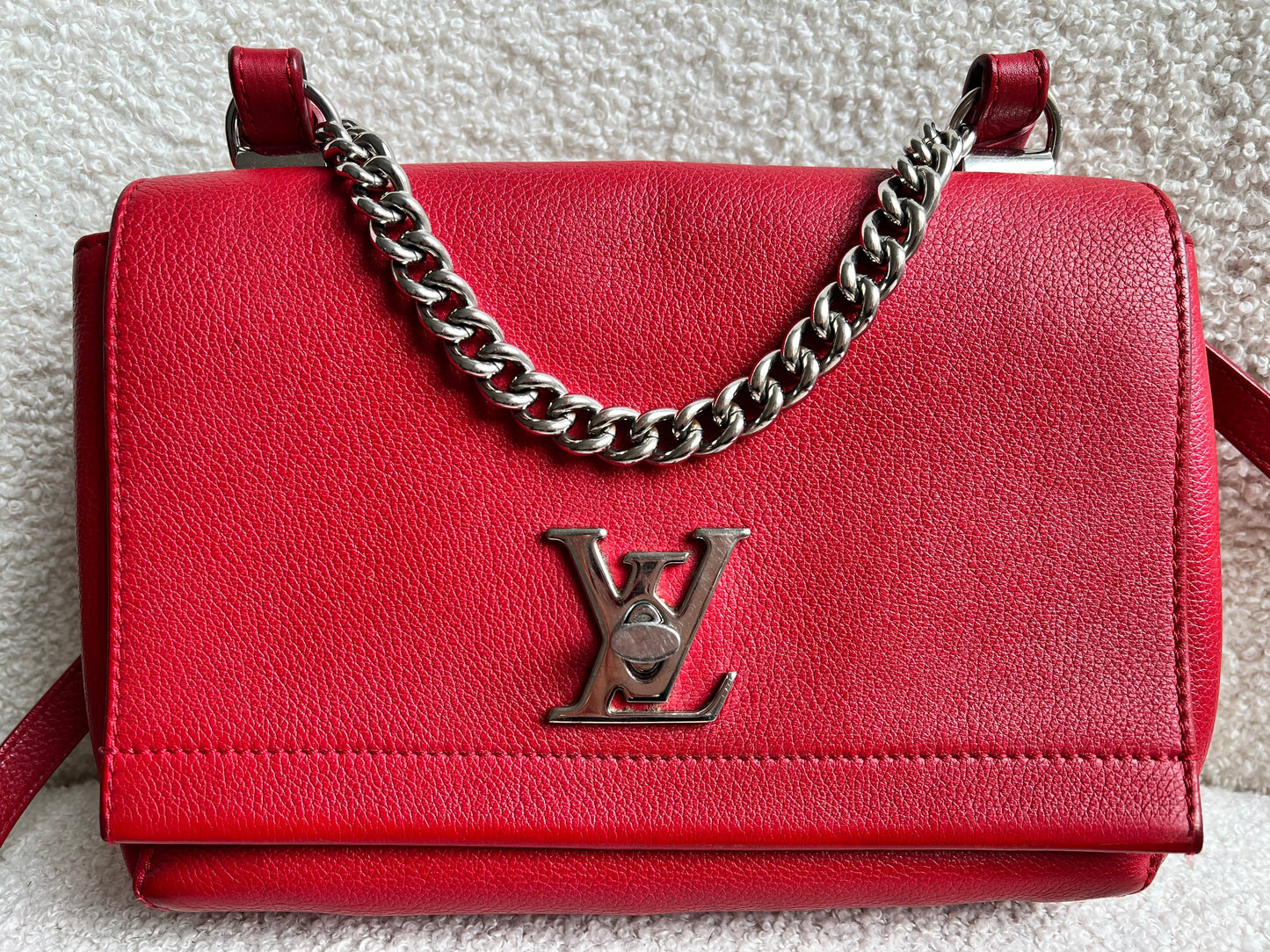 Louis Vuitton Red Mylockme II BB Bag