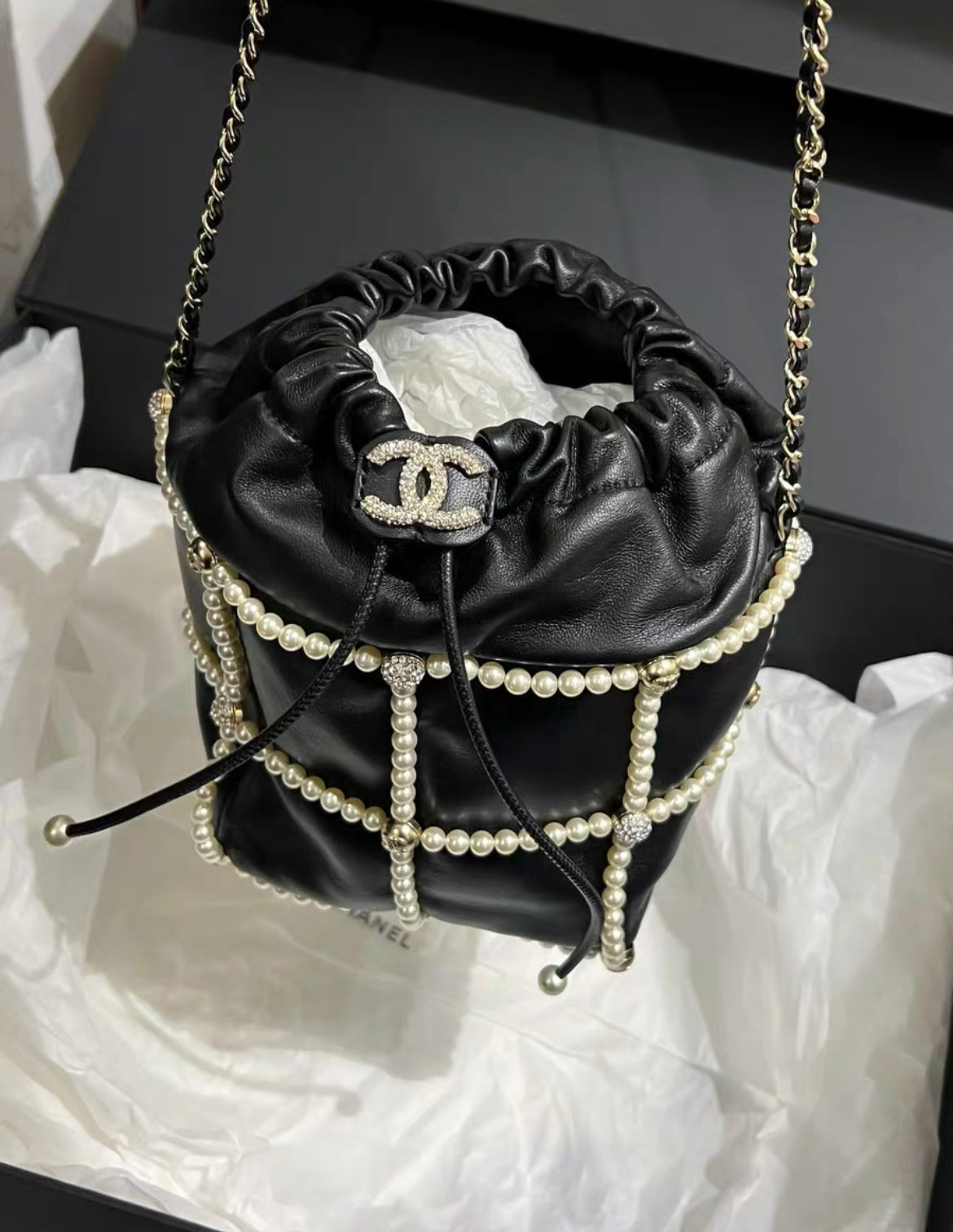 Chanel Luxury Lambskin Black Handbag Lambskin