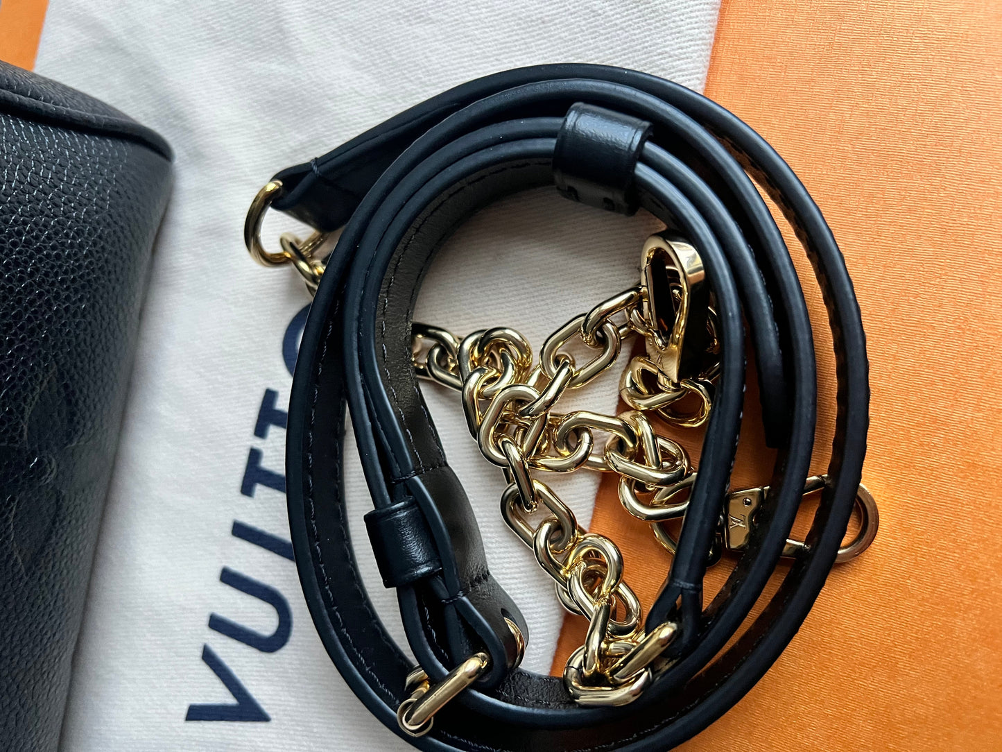 Louis Vuitton Speedy Black Empreinte Bandouliere 20 (RRP £1960)