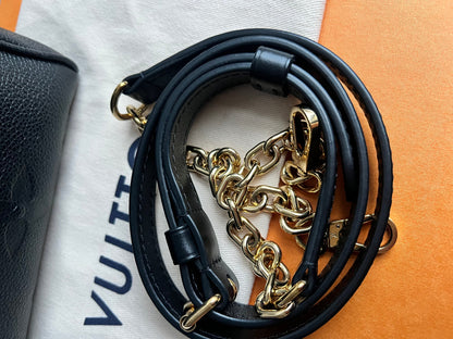 Louis Vuitton Speedy Black Empreinte Bandouliere 20 (RRP £1960)