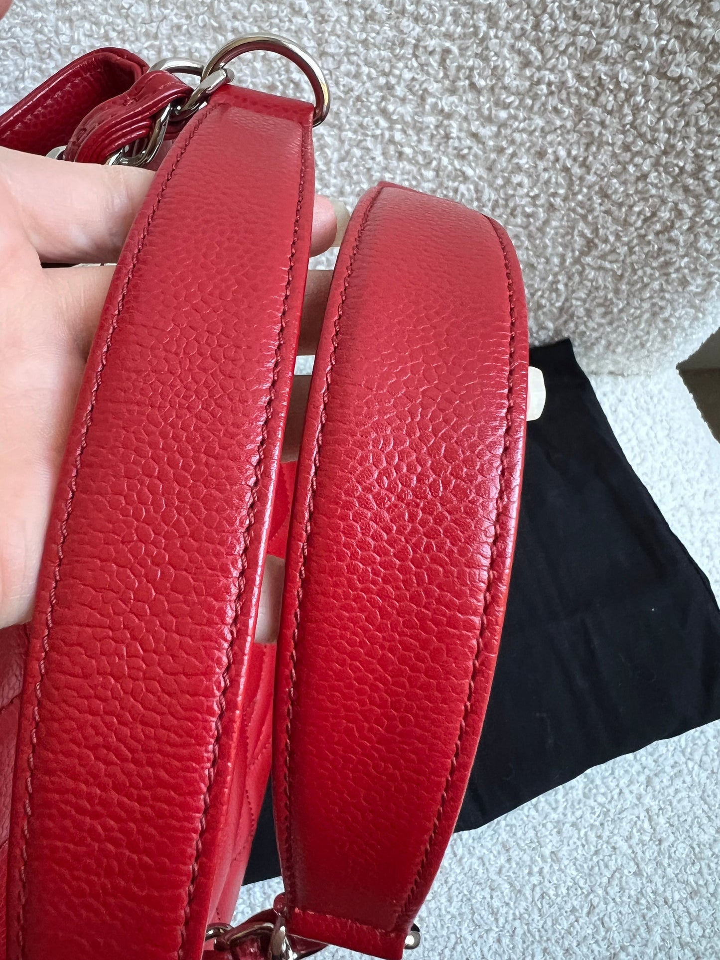 Chanel Red Caviar Grand Shopper Tote (GST)
