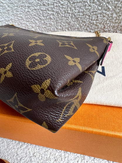 Louis Vuitton Pink and Monogram Pallas Pochette