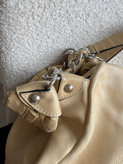 Chanel Beige Edgy Lambskin Large Hobo