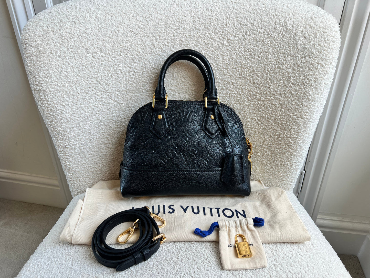 Louis Vuitton Alma Neo BB Black Empreinte  (RRP £2,020)