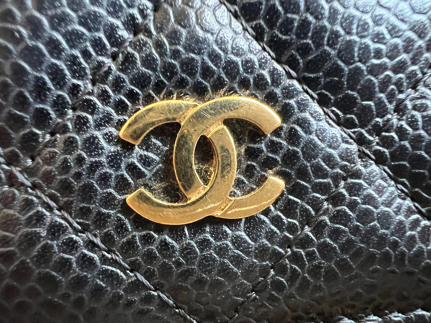 Chanel Black Caviar Wallet on Chain (RRP £2,930)