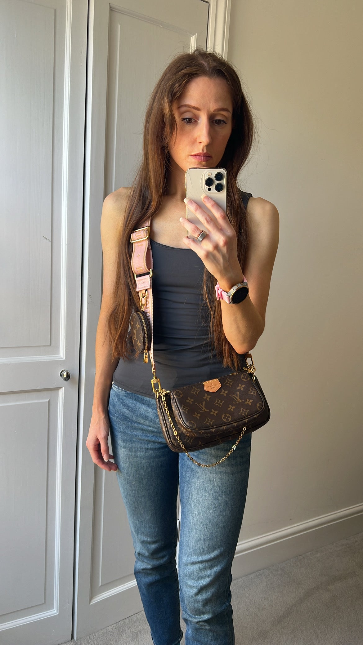 Louis Vuitton Multi Pochette Accessoires Rose Chiaro (RRP £2070)