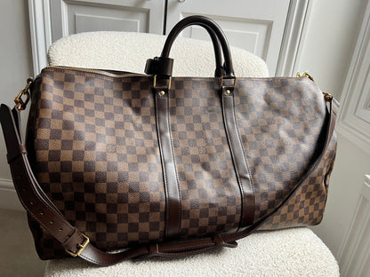Louis Vuitton Keepall Bandouliere 55 Damier Ebene (RRP £2,020)