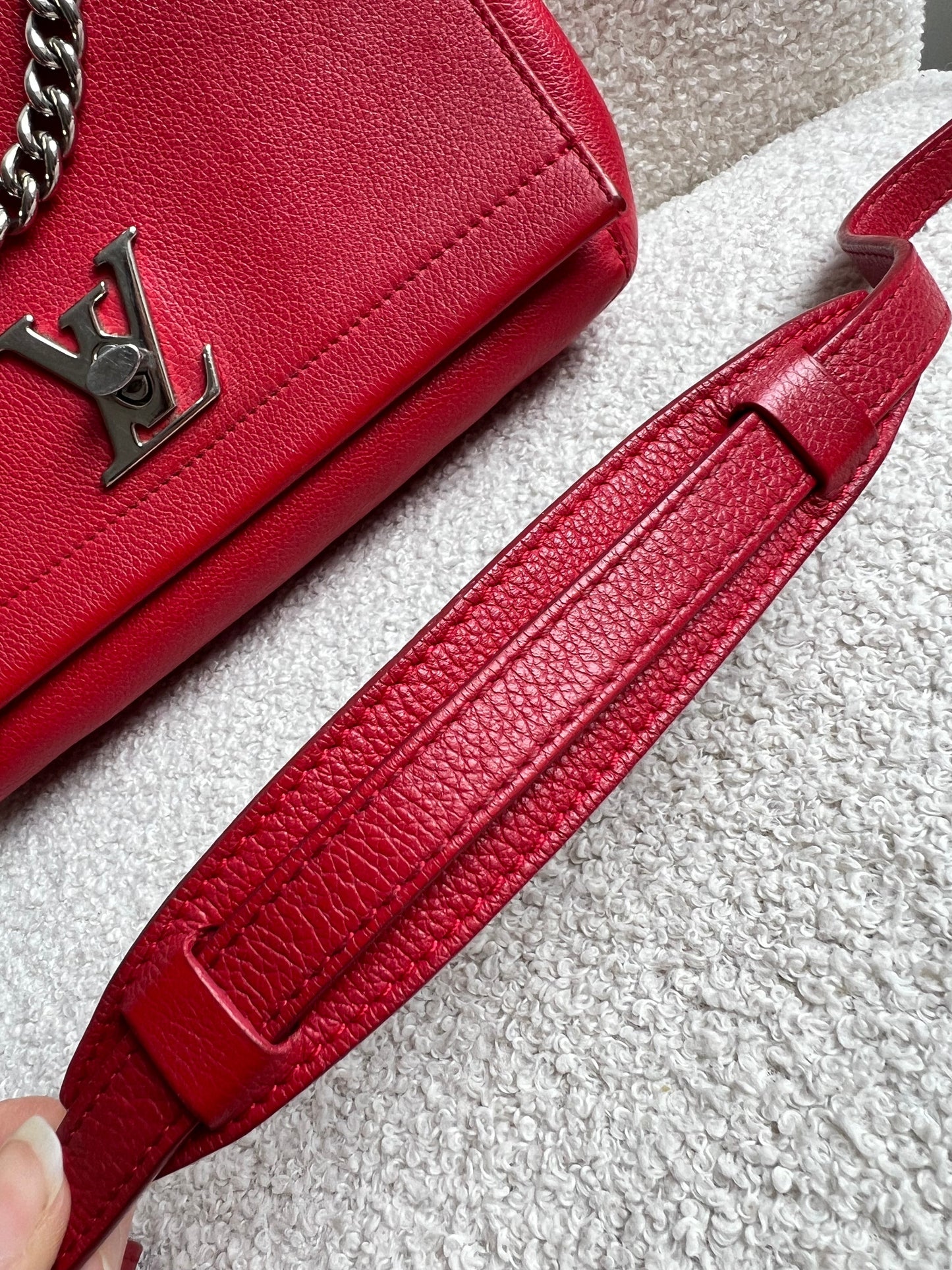Louis Vuitton Red Mylockme II BB Bag