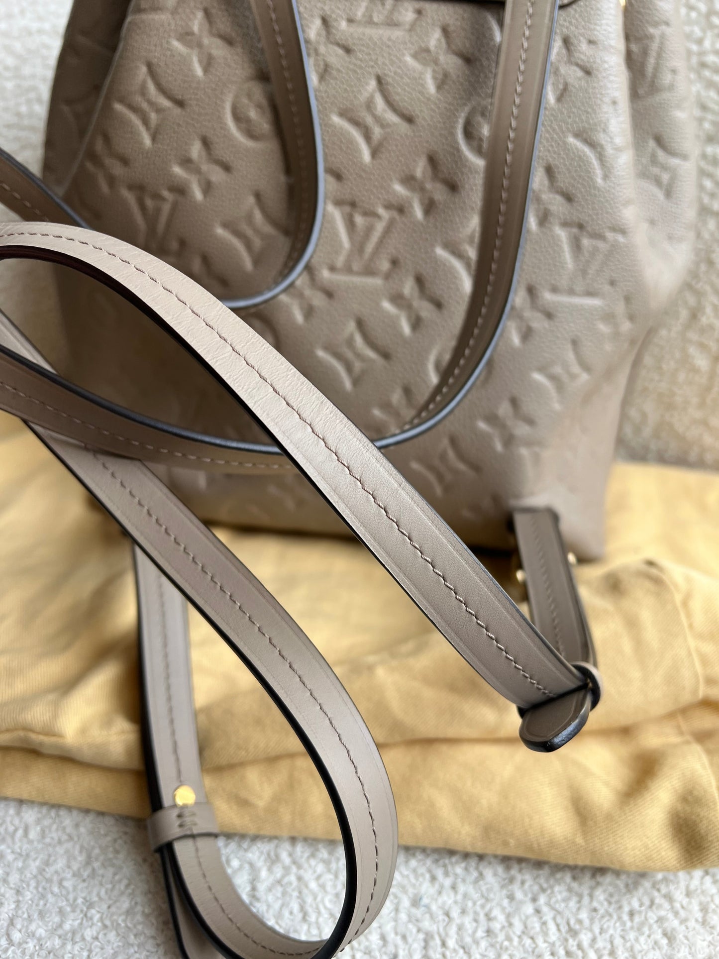 Louis Vuitton Tourterelle Montsouris Backpack Empreinte (RRP £2170)