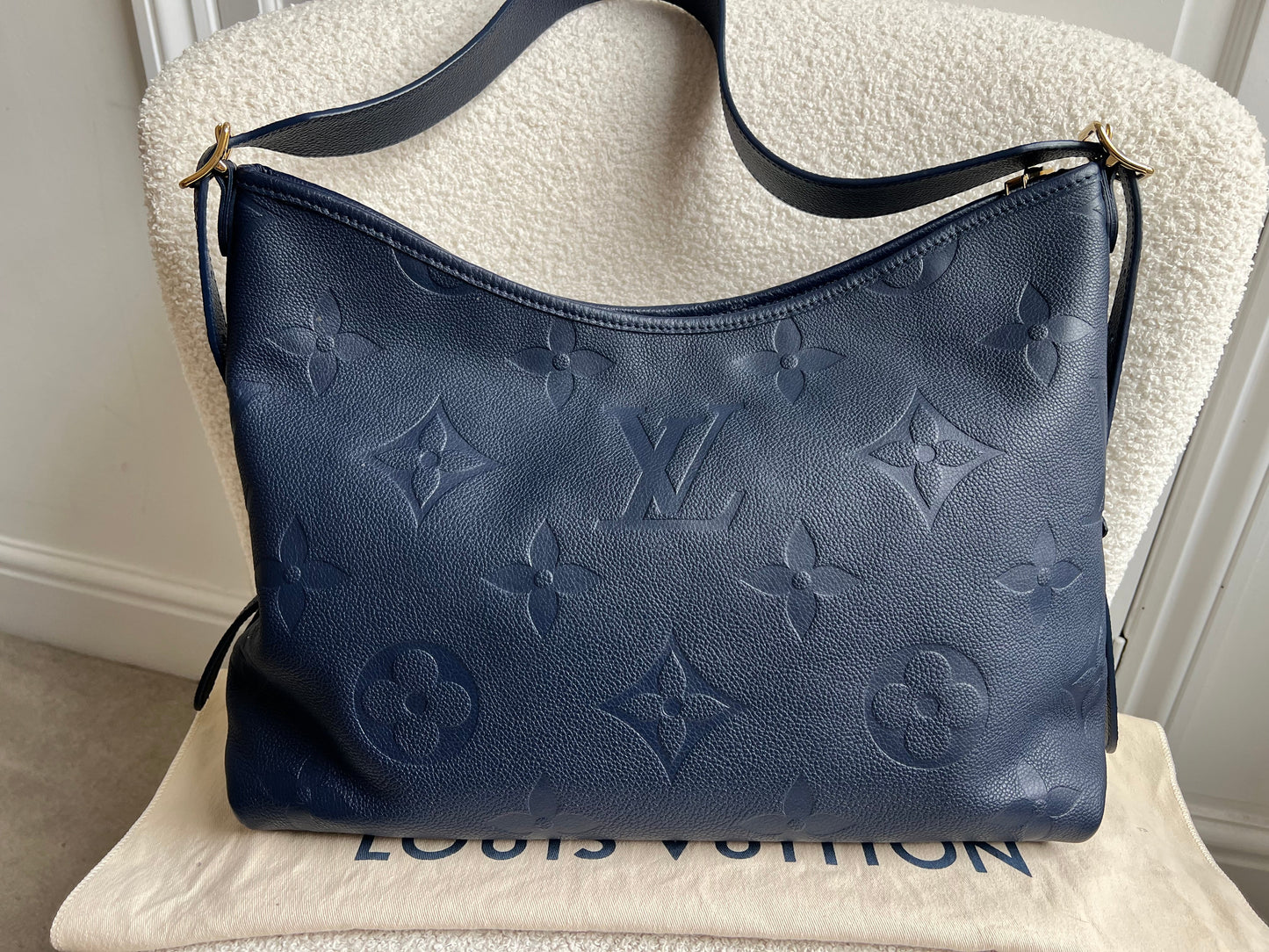 Louis Vuitton Carryall MM Navy Empreinte (RRP £2470)