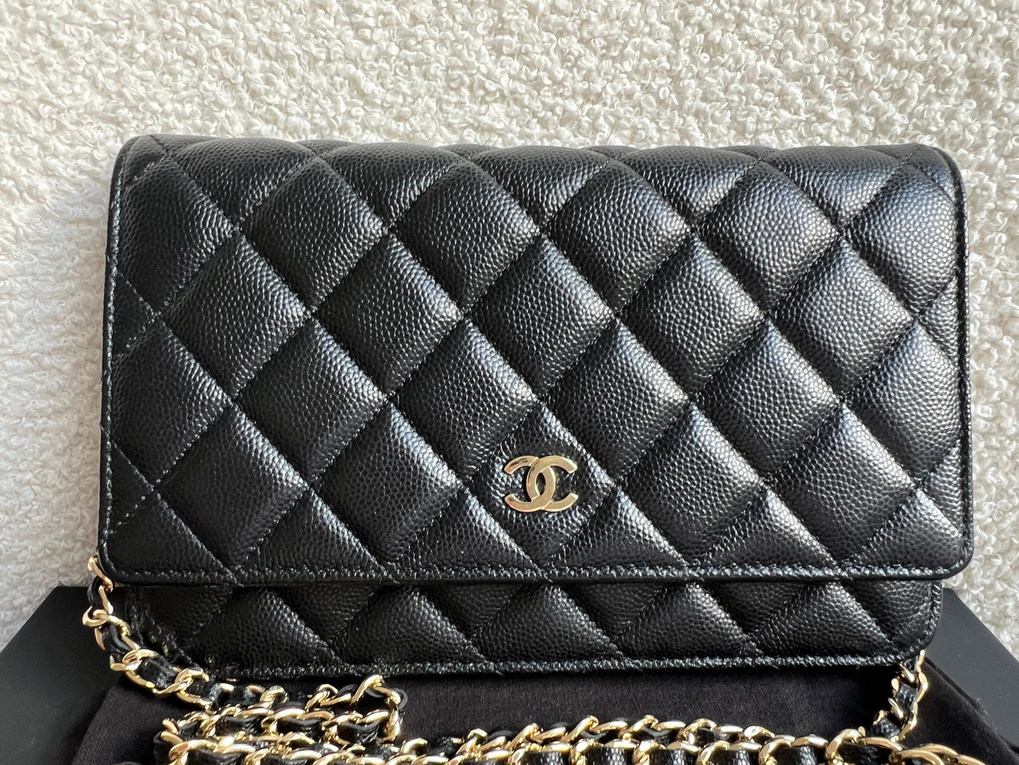 Chanel Black Caviar Wallet on Chain (RRP £2,930)