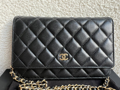 Chanel Black Caviar Wallet on Chain (RRP £2,930)