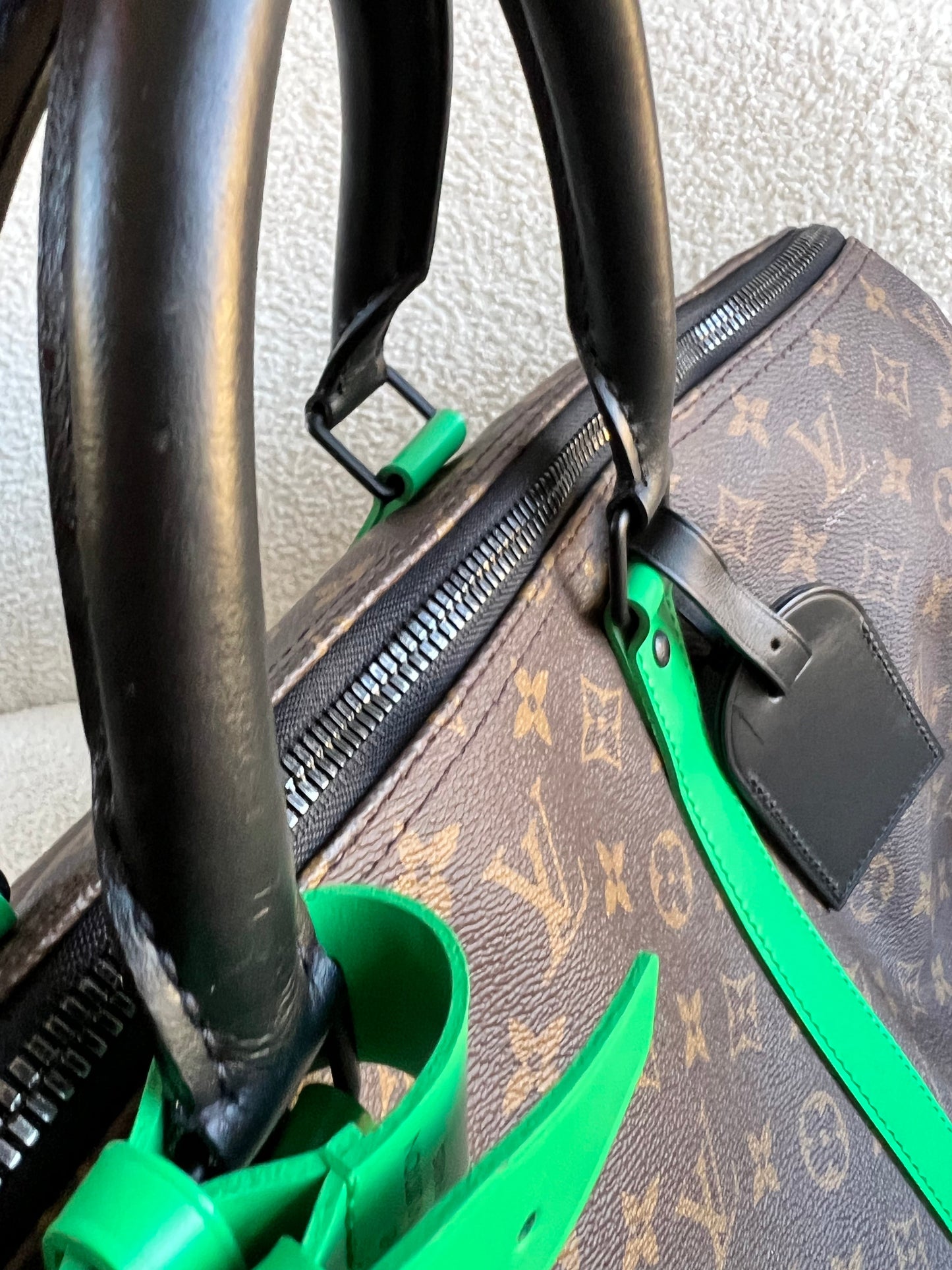 Louis Vuitton Keepall Bandouliere 50 Monogram Macassar and Minty Green (RRP £2,520)