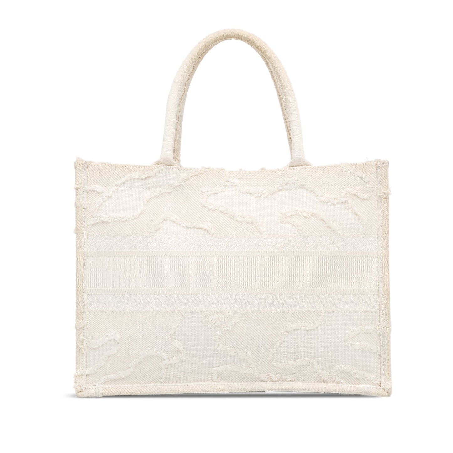 Dior Book Tote Leather Tote Bag White