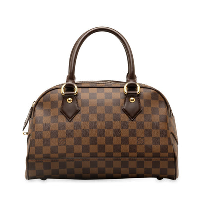 Brown Louis Vuitton Damier Ebene Duomo HandBag