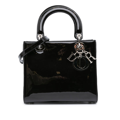 Dior Lady Dior Leather Shoulder Bag