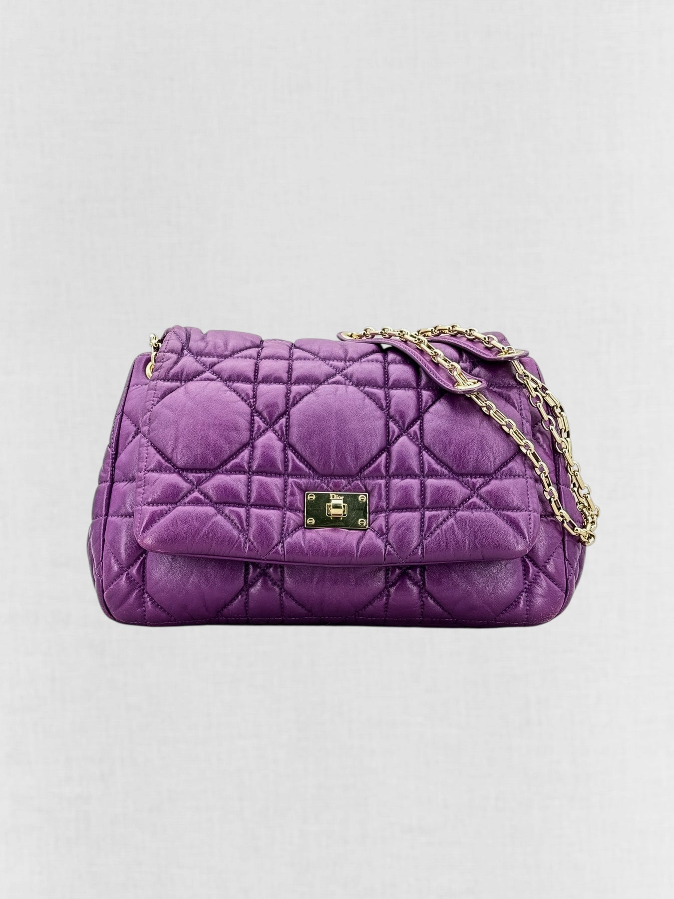 Christian Dior Milly La Foret Purple Shoulder Bag