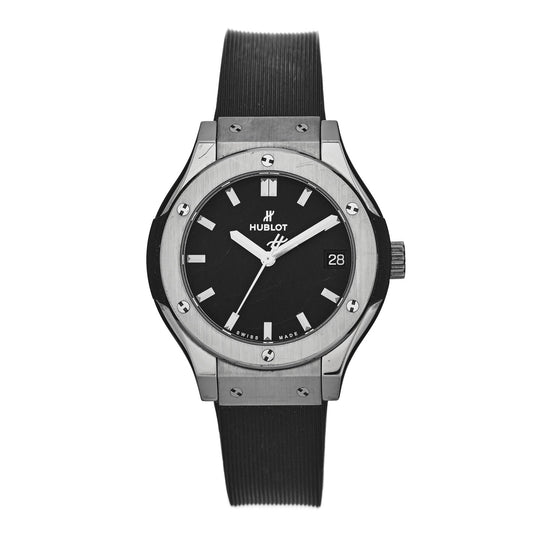 Titanium Rubber 33mm Classic Fusion Quartz Watch Black 58.NX.1470.RX