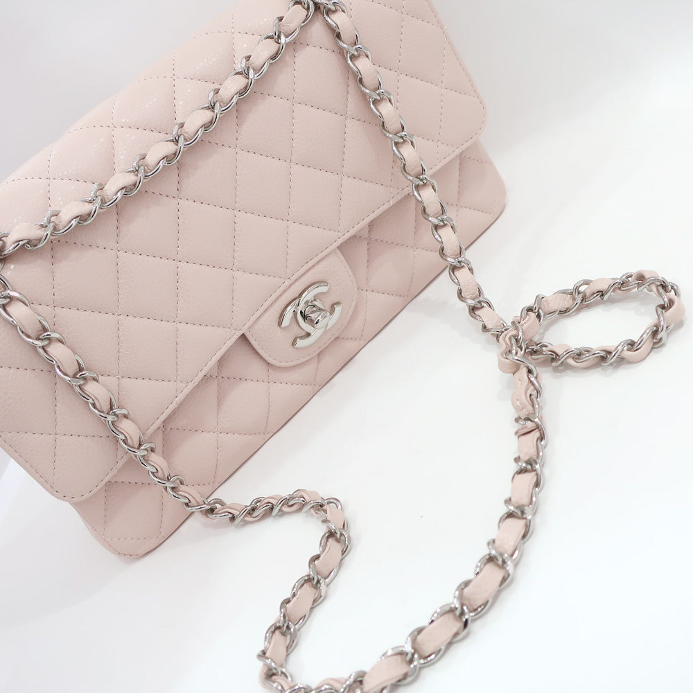 Chanel Flap Caviar Pink Chain Shoulder Bag