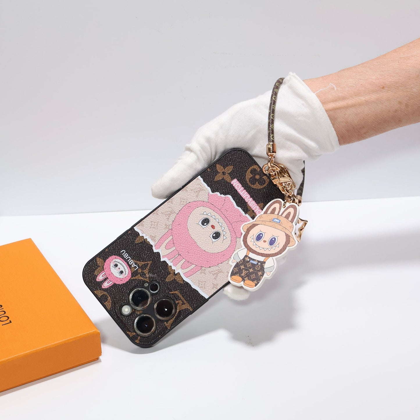 LV iPhone Case Labubu Style for 1316 Pro Max Series
