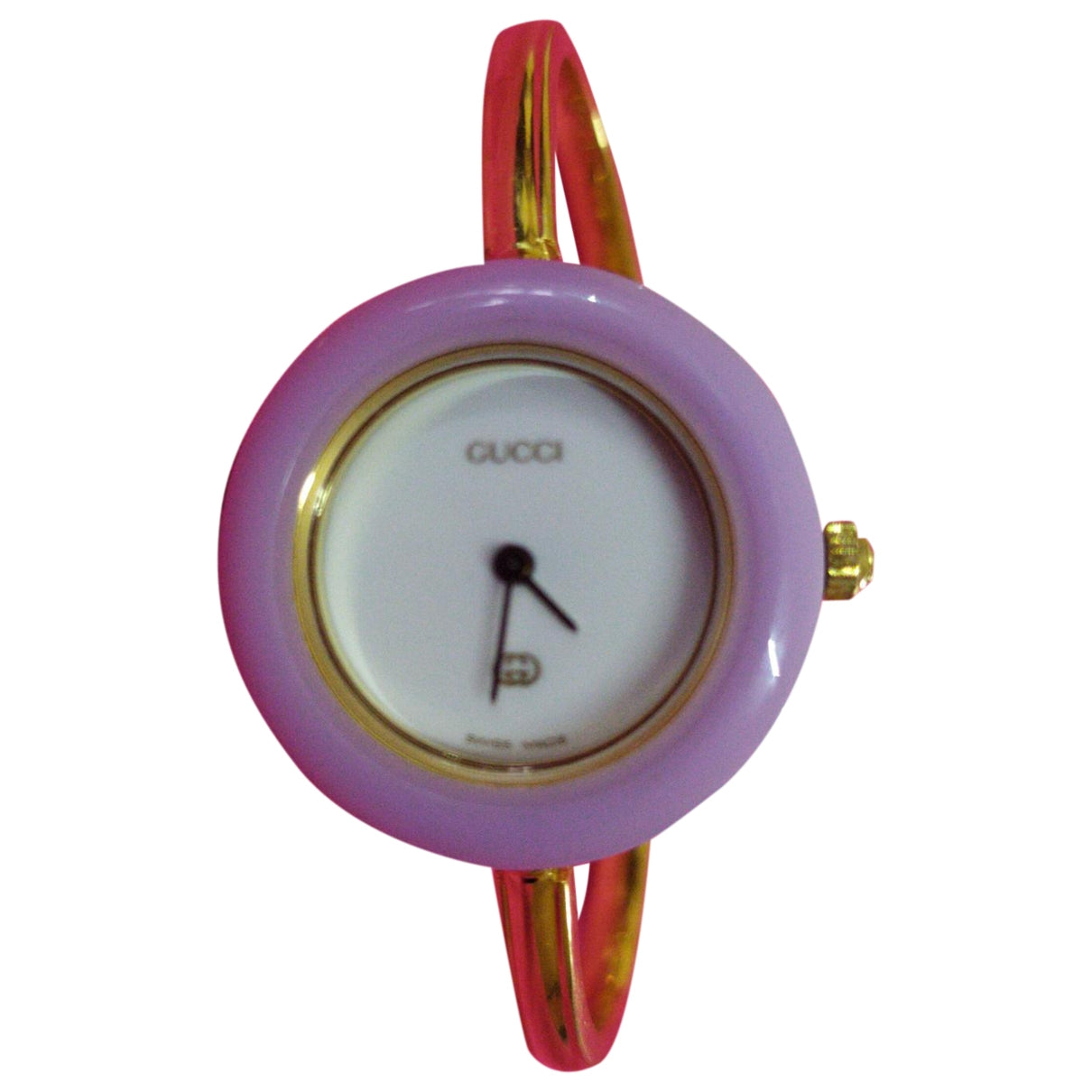 Gucci gold steel watch