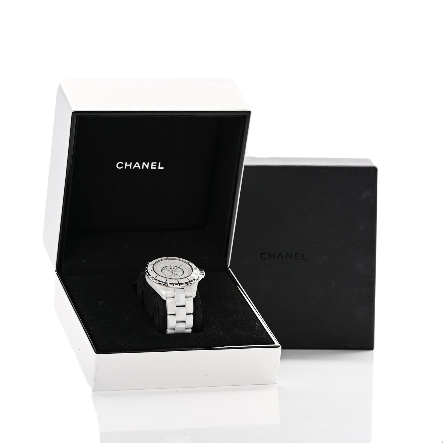 Stainless Steel Ceramic 38mm J12 Phantom Automatic Watch White