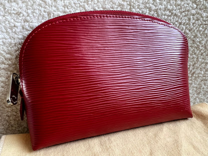 Louis Vuitton Cosmetic Pouch PM Red Epi