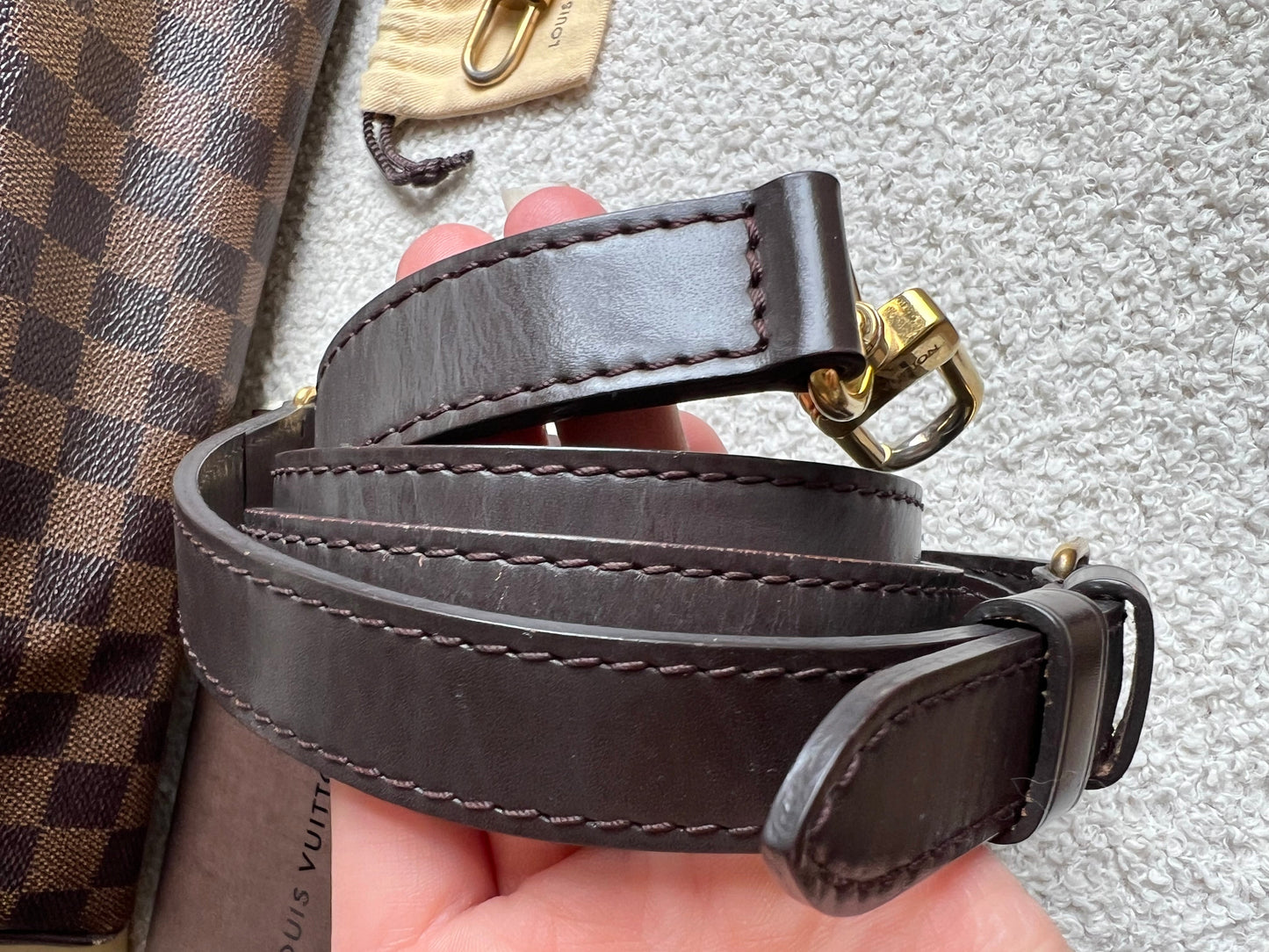 Louis Vuitton Speedy Bandouliere 30 Damier Ebene (RRP £1490)