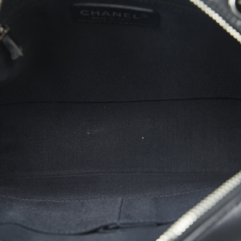 CHANEL Crossbody Bag in Lambskin Gun Metal Black Ladies