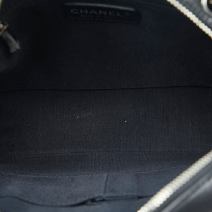 CHANEL Crossbody Bag in Lambskin Gun Metal Black Ladies