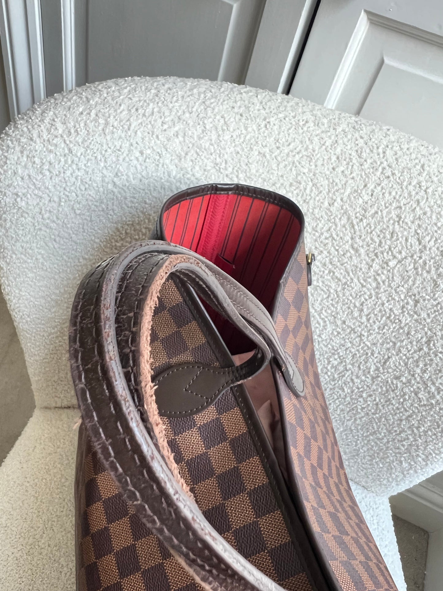 Louis Vuitton Neverfull GM Damier Ebene Cherry Interior (RRP £1,500)