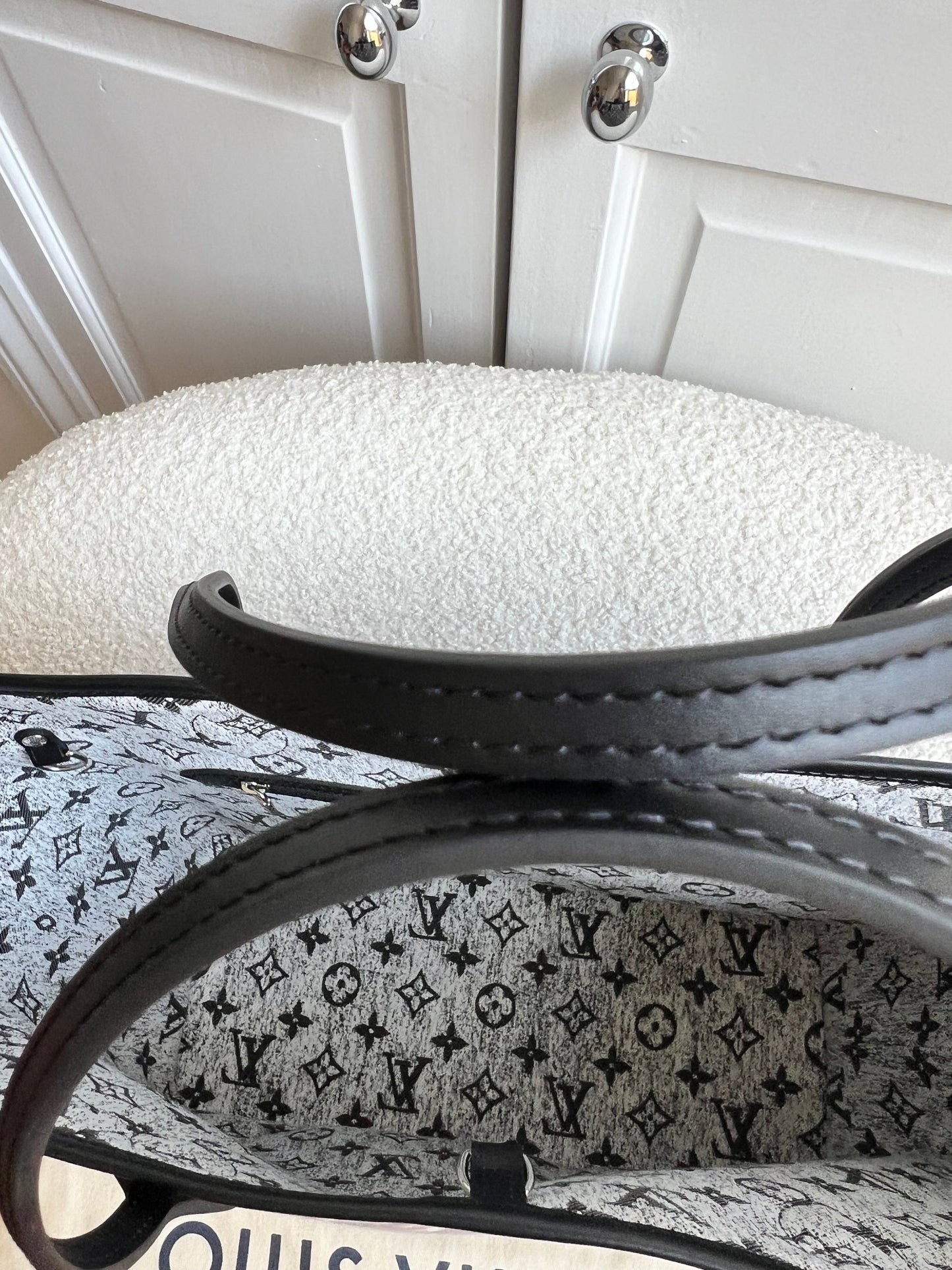Louis Vuitton Neverfull MM Jacquard Denim