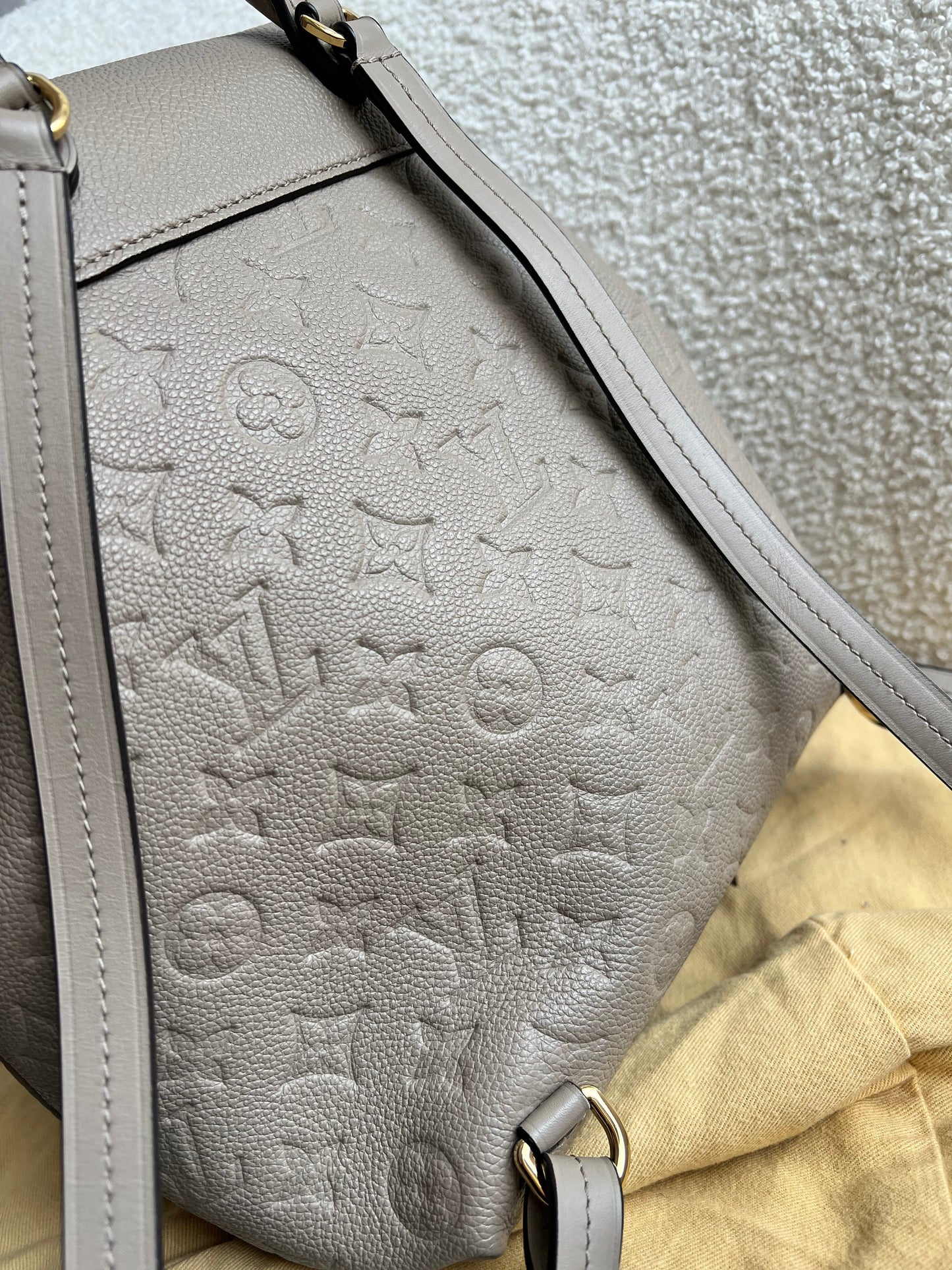 Louis Vuitton Tourterelle Montsouris Backpack Empreinte (RRP £2170)