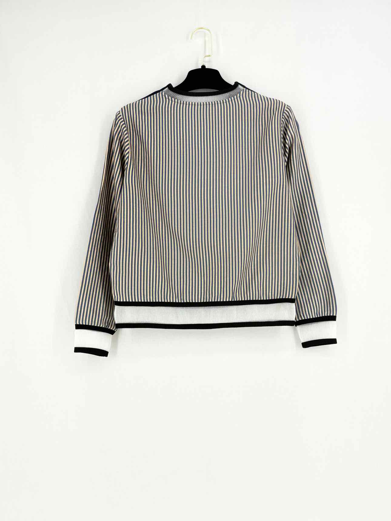 FENDI Jersey Black & Beige Logo Size US 2 Top