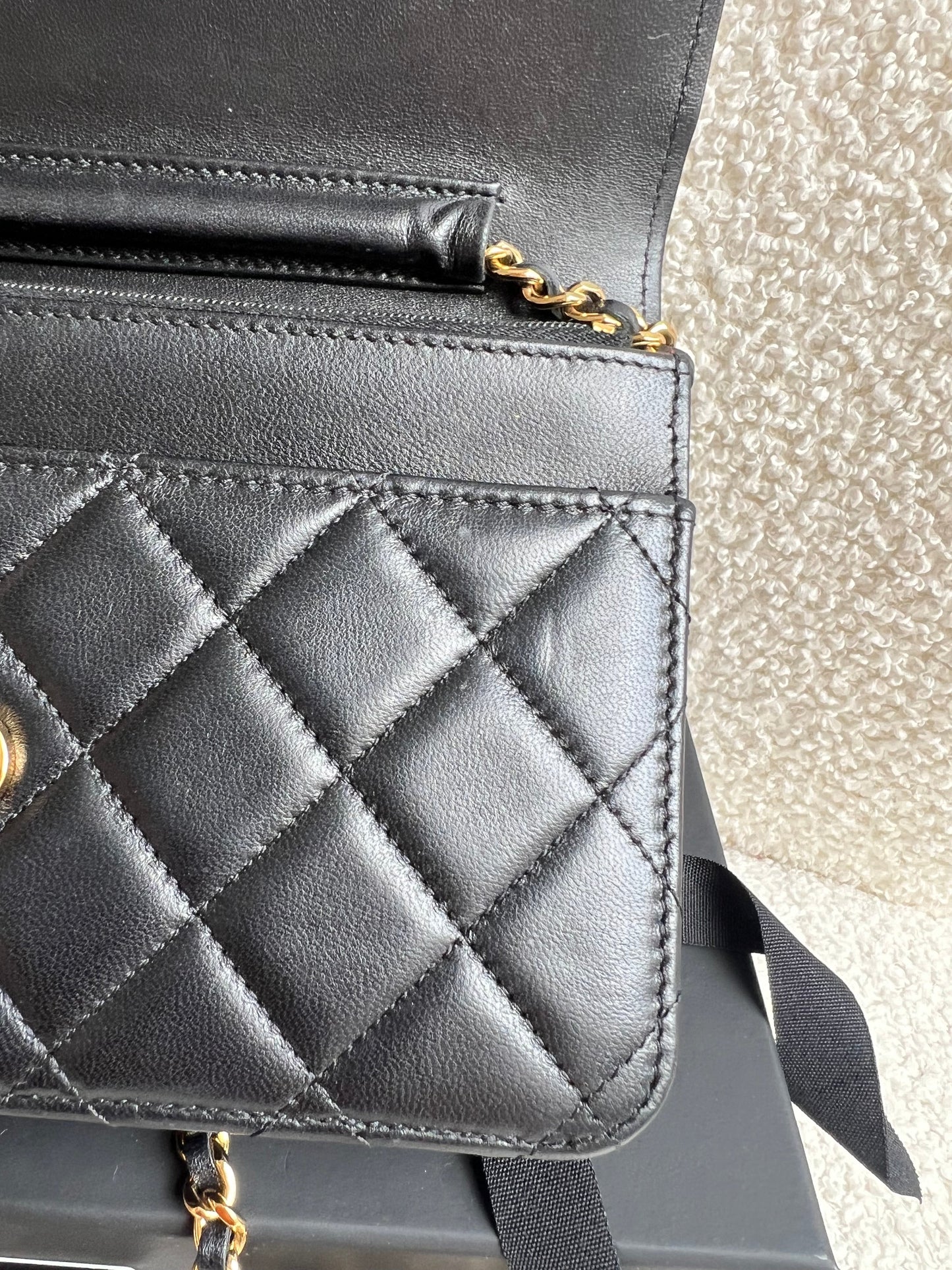 Chanel Wallet on Chain in Black Lambskin Gold Hardware (RRP £2,930)
