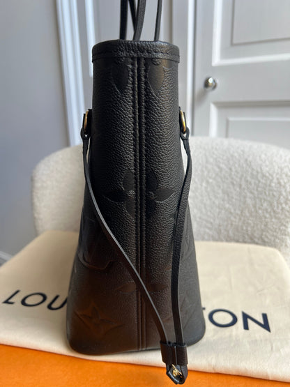 Louis Vuitton Neverfull MM Black Empreinte (RRP £2,010)