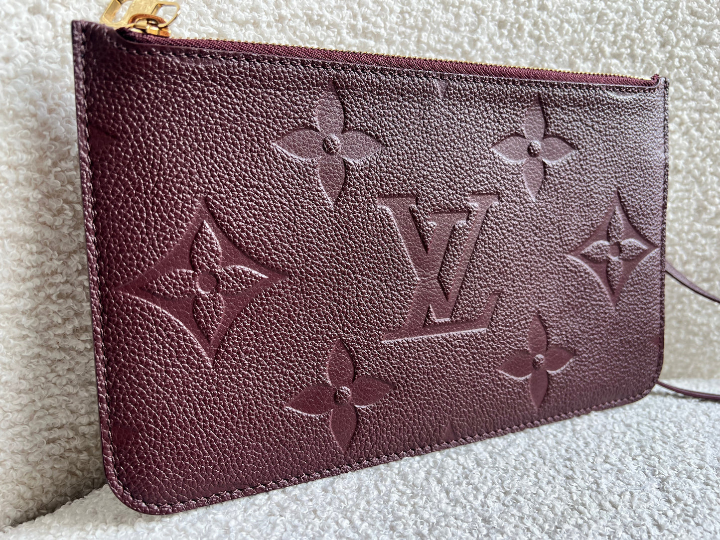 Louis Vuitton Pouch (from Neverfull) Wine Empreinte
