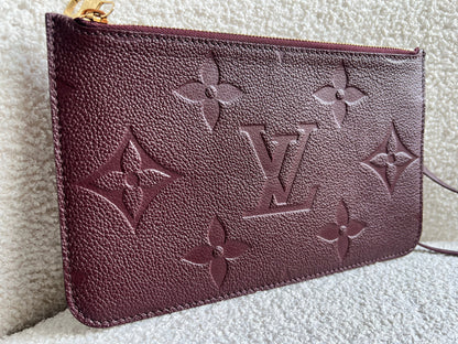 Louis Vuitton Pouch (from Neverfull) Wine Empreinte