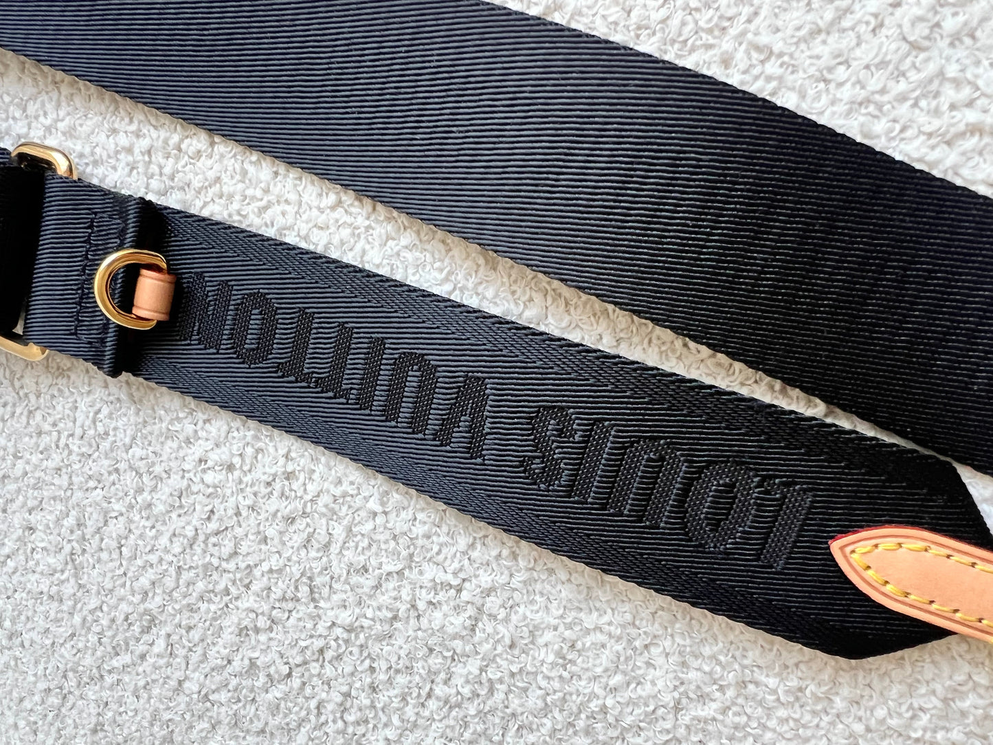 Louis Vuitton Black Canvas Bandouliere Strap