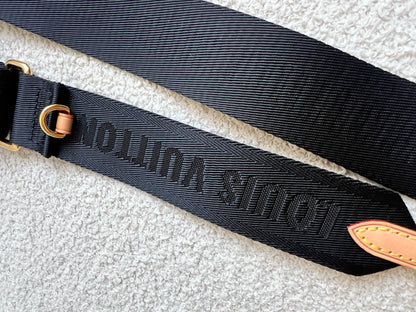 Louis Vuitton Black Canvas Bandouliere Strap