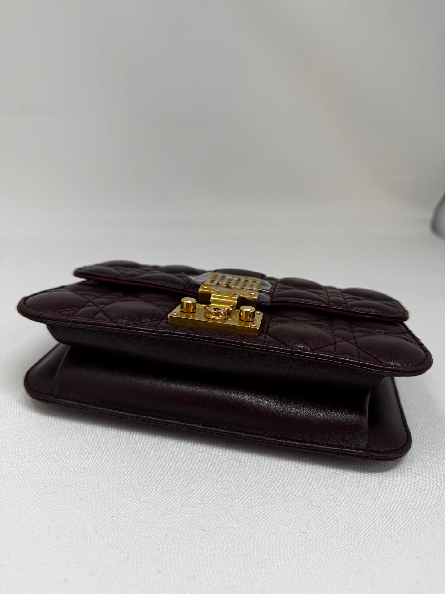 Miss Dior Leather Crossbody Bag Dior Burgundy In Leather Bj1-08