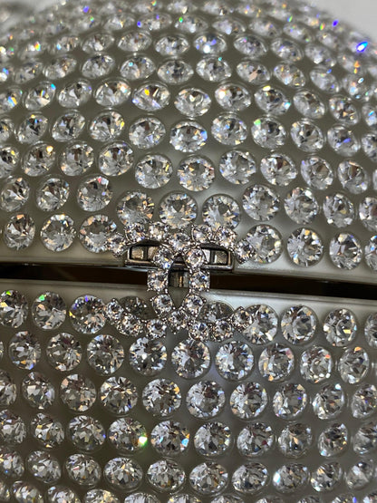 Chanel Runway Round Crystal Ball Evening Bag
