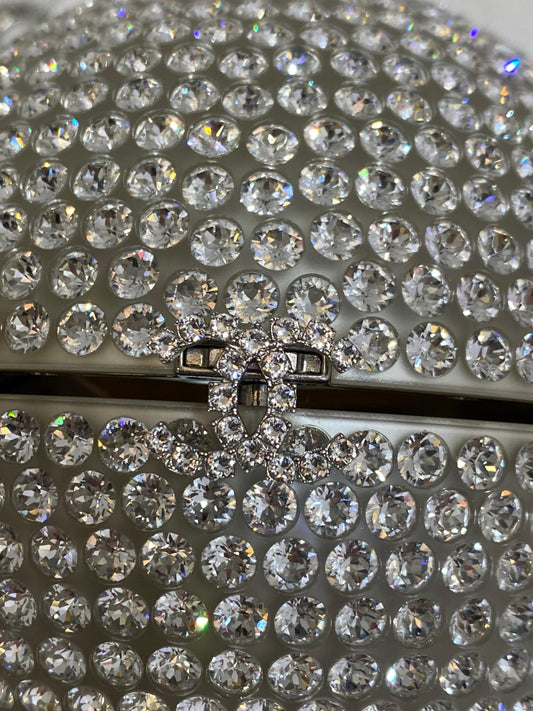 Chanel Runway Round Crystal Ball Evening Bag