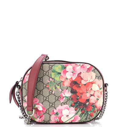 Chain Crossbody Bag Blooms Print GG Coated Canvas Mini
