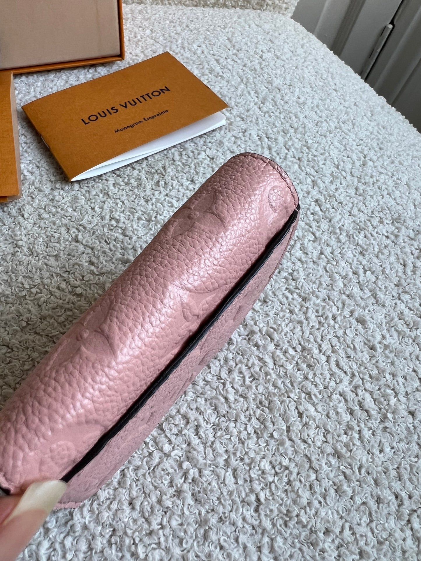 Louis Vuitton Zoe Wallet Rose Poudre Empreinte (RRP £515)