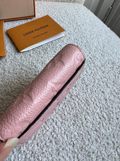 Louis Vuitton Zoe Wallet Rose Poudre Empreinte (RRP £515)